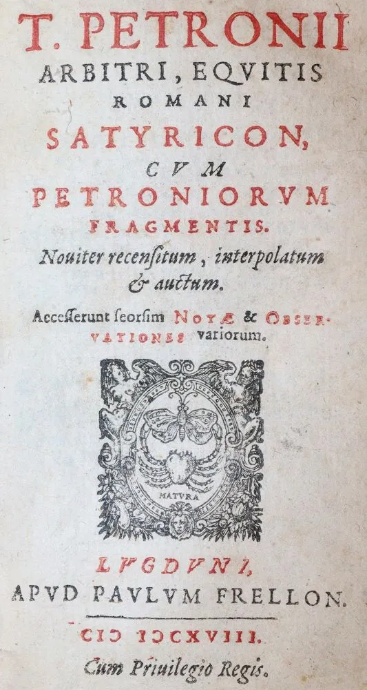 Petronius Arbiter,T. – Satyricon cum Petroniorum fragmentis