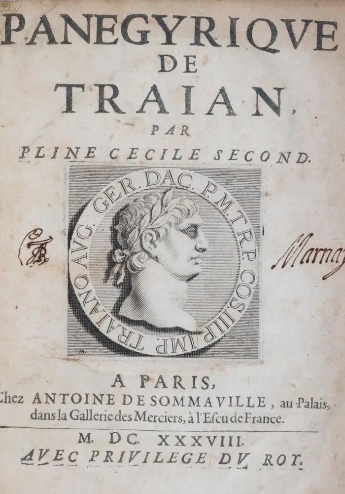 Plinius Secundus,C. d.J. – Panegyrique de Traian