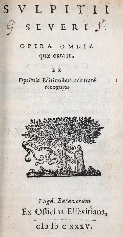Sulpicius,S. – Opera omnia quae extant, ex optimis editionibus accurate recognita