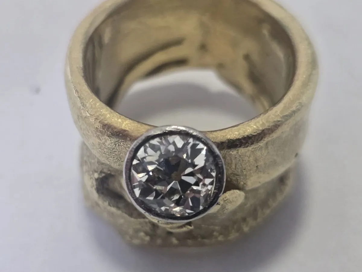 Herrenring (750/- Gelbgold - Handarbeit)