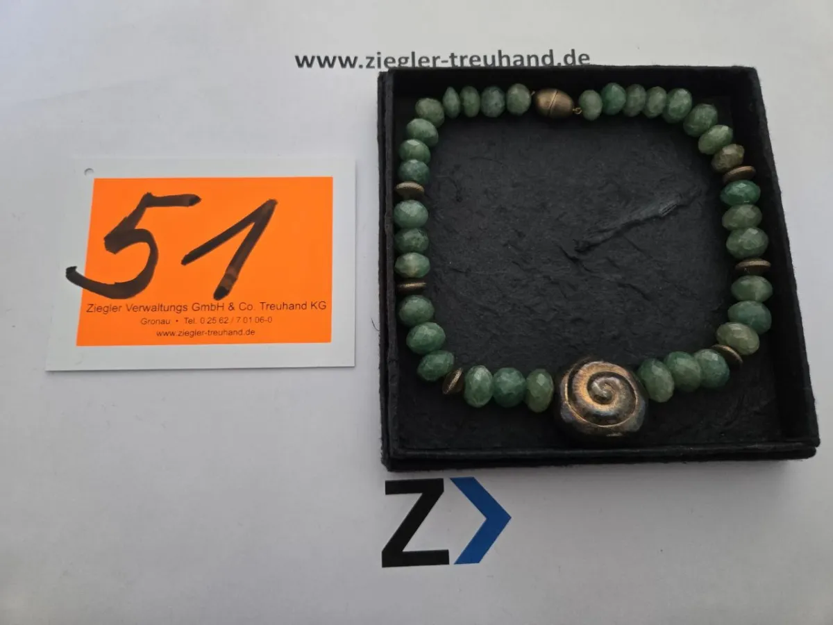 Jadekette (Juwelier Schmitt, Münster, gekauft 1978)