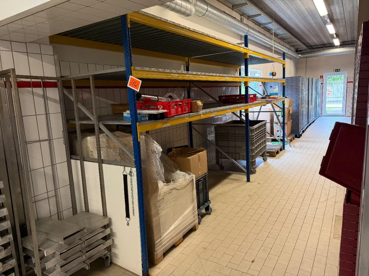 Paletten-Schwerlastregal (2 Felder, 12 Traversen)