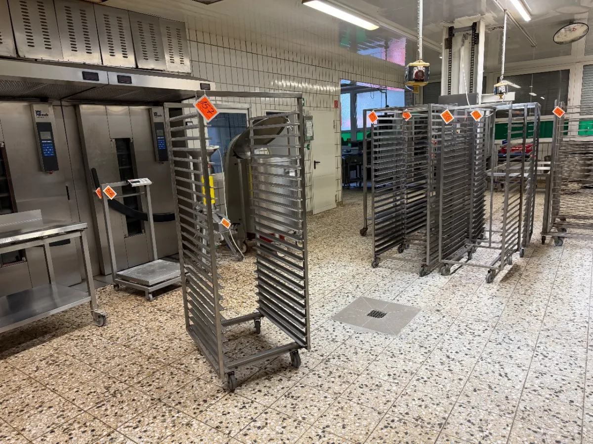 Stainless steel transport trolley
