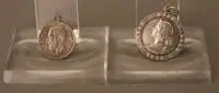 Zwei silberne Münzanhänger, Anfang des 20. Jh., deutsch