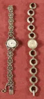 Deux montres-bracelets pour dames en argent, seconde moitié du 20e siècle, allemandes