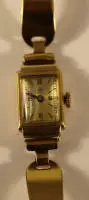Goldene Damenarmbanduhr Dugena Festa 40er Jahre des 20. Jh., deutsch