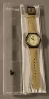 ساعة يد رجالية Swatch "Fat Brownie" سويسرا، حديثة