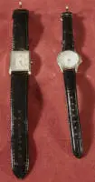 Zwei Damenarmbanduhren in klassischer Form, neuzeitlich