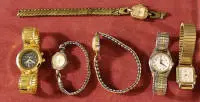 Sechs Damenarmbanduhren, zweite Hälfte des 20. Jh.