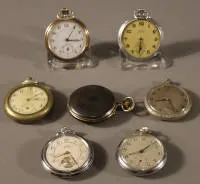 Sept montres de poche, années 1920-1950