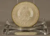 20 markkaa DDR:stä, hopea, 1977, Carl-Friedrich Gauss
