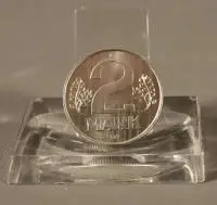 Fehlprägung 2 Mark der DDR, 1977