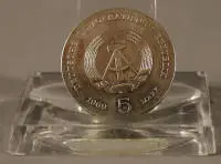 Münze 5 Mark DDR 1969, Heinrich Hertz