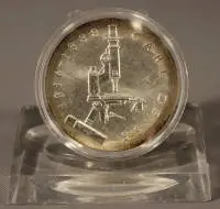 Monedă de argint 20 mărci Carl Zeiss 1988, RDG