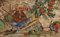 Sigmund (Zygmunt) Joseph Menkes 1896-1986, vjerojatno mrtva priroda s košarom voća