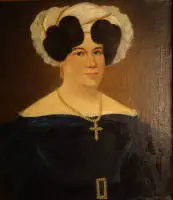 Portretist 19. st., portret Charlotte Fr. W. von Hartitzsch 1774-1849