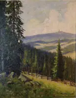 Fritz Thate 1889-1968, pogled na Brocken
