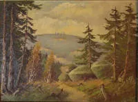 Rudolf Scherbaum, pohled lesem na Brocken