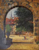 Walter Gemm 1898-1973, rijedak pogled na stari Halberstadt