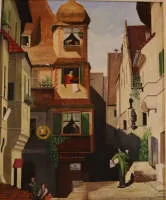 K. Wiedmann 1905-1992, motiv po Spitzwegu