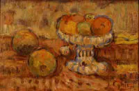 Jan Cybis 1897-1972, Mrtva priroda s zdjelom voća