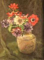 Mathilde du Monceau, 1877-1952, mrtva priroda s cvijećem