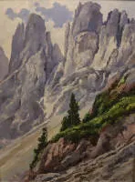 Maximilian Vollert 1908-1988, alpski pejzaž
