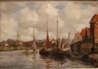Martin van Waning 1889-1972, nizozemski lučki grad Dordrecht