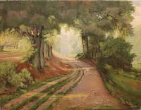 Unbekannter Künstler des 20. Jh., Waldlandschaft