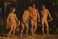 Albert Lang 1847-1933, prorok s učenicima