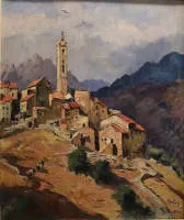 Henri Jean Pontoy 1888-1968，克里特岛萨韦里亚科山村