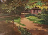 Willy Aschmann，Wellingsbüttel的村庄池塘