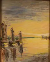 T. Hagensen 1901-1965, jedrilice na pristaništu