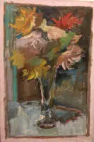 Albert Feser 1901-1993, staklo s cvijećem