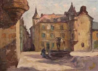 Karl Kreutzberg, Oude stad met fontein