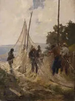 Sophie Ley 1849-1918, Rybacy wiążący sieć