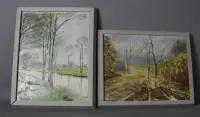 A. Walter, Dvije slike pejzaža, 20. st.