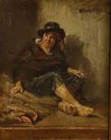 Onbekende kunstenaar, titel: Diogenes