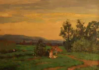 20世纪德国风景画家，家庭出游