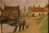 Sjevernonjemački slikar 20. st., ribarsko selo