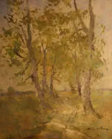 Bruno Jüttner 1880-1965, břízy ve větru