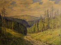 Richard Kant 1877-1938, pogled na Krkonoše