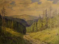 Richard Kant 1877-1938, pogled na Krkonoše