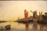 K. Heffner 1849-1925, motiv olandez cu mal și mori de vânt