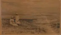 Carl Heinrich Bloch 1834-1890, Dvije djevojke pletu cvjetne vijence