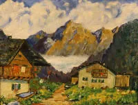 Erich Mercker, Landsby foran fjellene