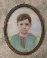 Unknown 20th c. portrait painter, Portrait of a boy