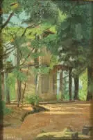 Fritz Kessner geb. 1900-aldaar, zicht op het Belvedere