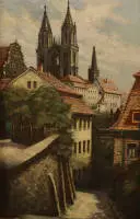 Koepernik, stadsgezicht van het oude Meissen