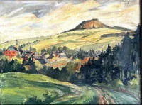 S. Hoffmann-Hagenow, Landschap met stad